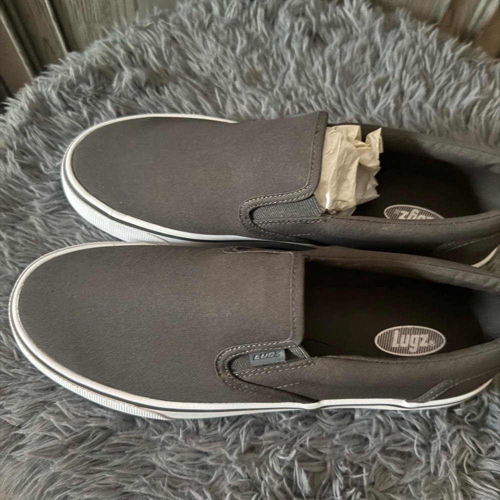 Lugz Men's Charcoal Slip-On LoafersSize 10.5 - Picture 5 of 7